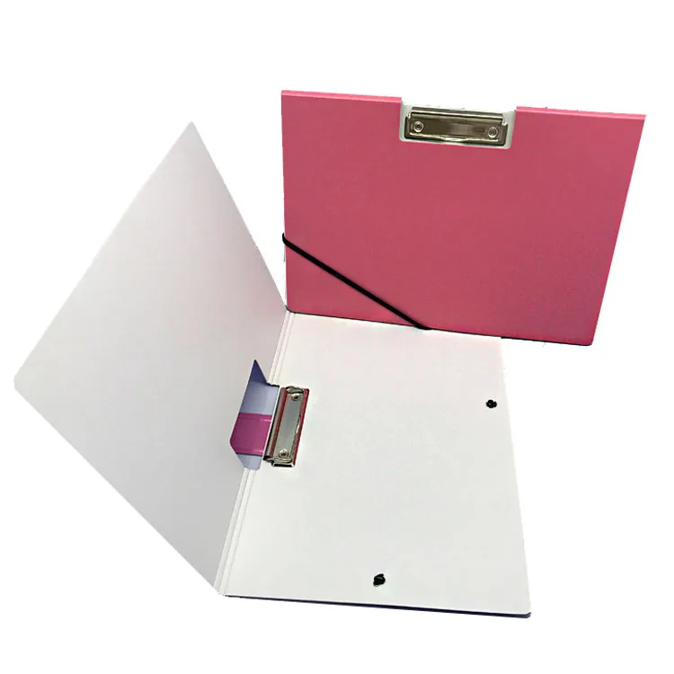 custom size/color white PP cardboard file folder with fasteners make paper