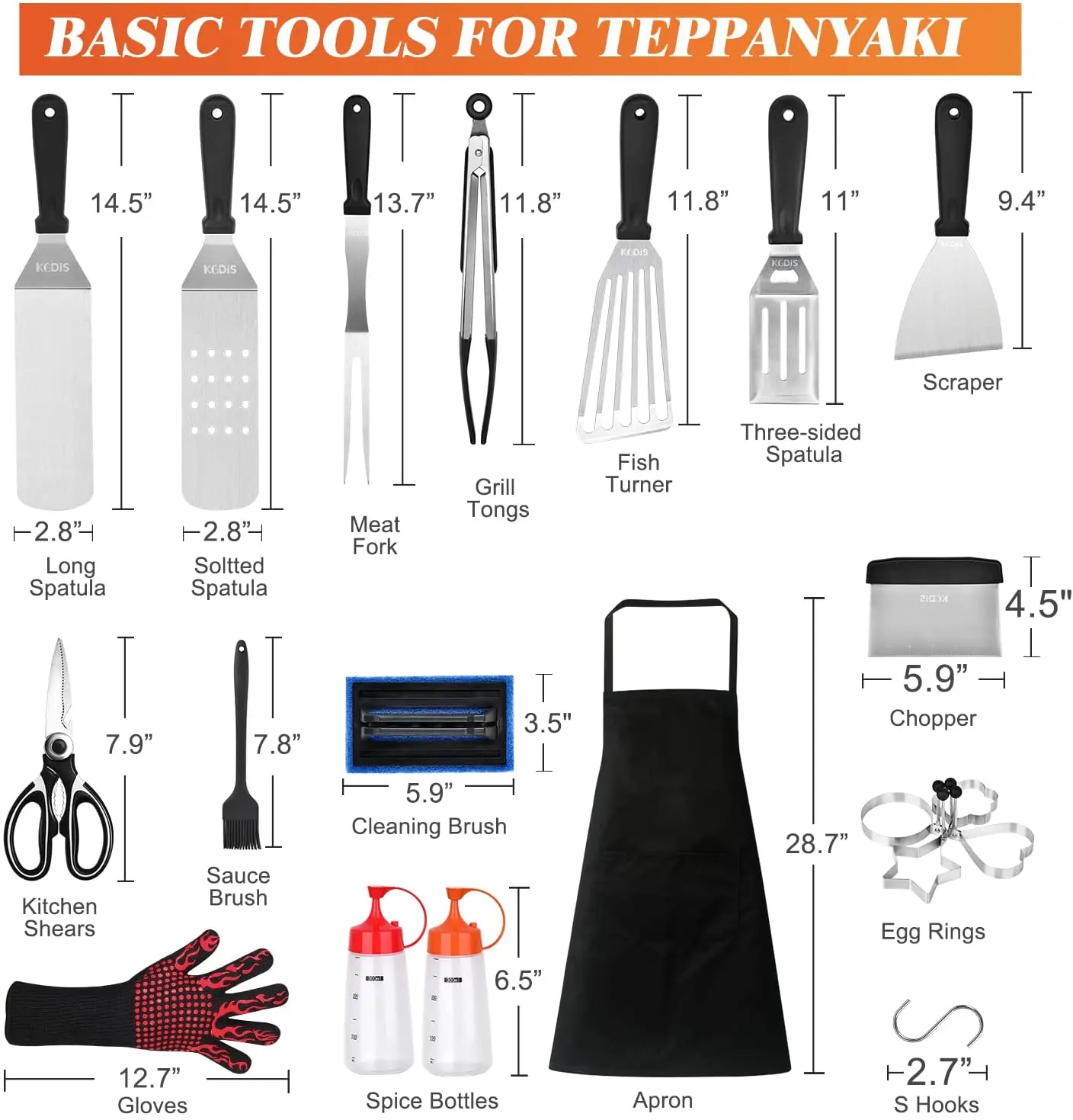 Griddle Accessories Upgrade Flat Top Grill Accessories Set for Blackstone Griddle Cleaning Kit Carry Bag for Grill