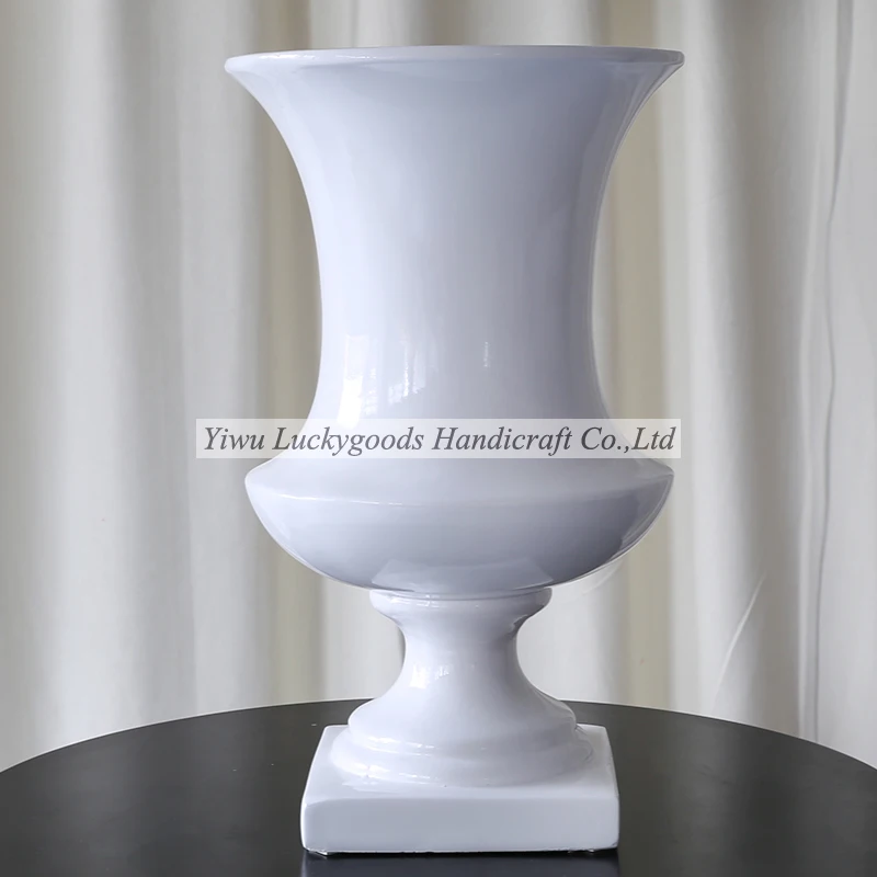 BLG211215-1 White Shape White Giant Floor Standing Vase Vases Wholesale Antique Glass Fiber Carton New Wedding Design 10 Pcs