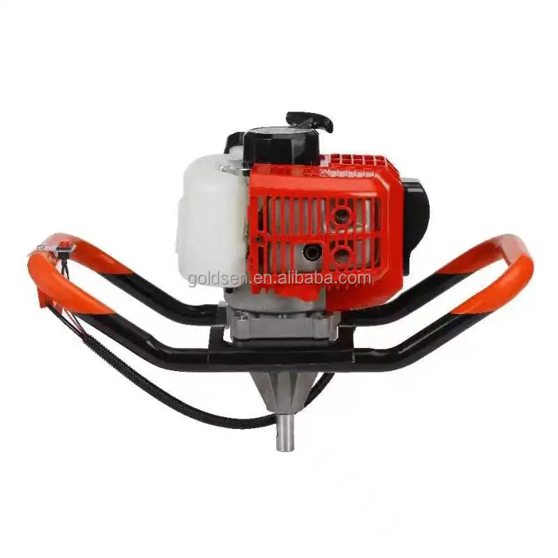 2 Stroke 63cc Hydraulic Ground Drill Stand Fishing Ice Earth Auger Drill Bit Gas Powered Post Hole Digger