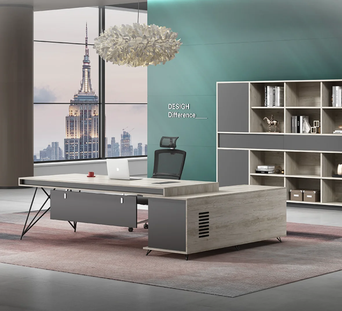 Промышленный деревенский стиль середины века металлическая оправа для ног Современный стильный офисный Рабочий компьютерный менеджер офисный стол для руководителя