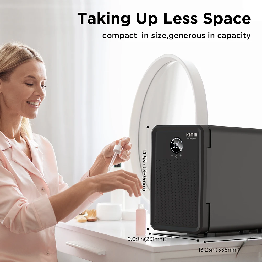 Portable Mini Fridge for Car and Household Use Mini Refrigerator for On-the-go Convenience