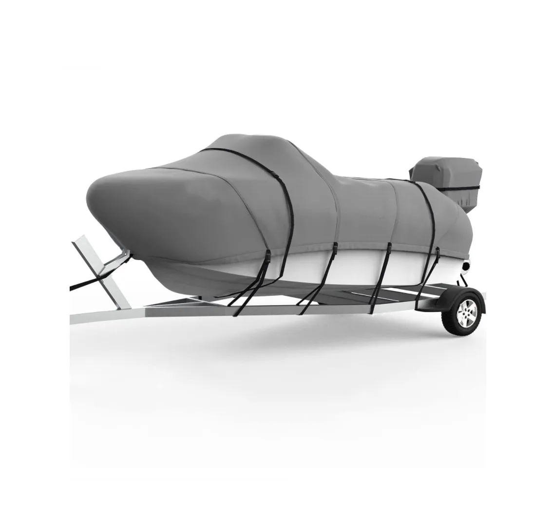 600D Anti Fade Marine Grade Oxford Fits V Hull Heavy Duty Boat Cover