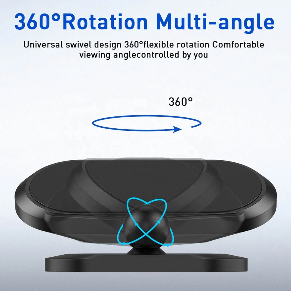 Magnetic Dash Car Mount Phone Holder Rotatable Mini Strip Shape Stand For Huawei Metal Strong Magnet GPS Car Mount