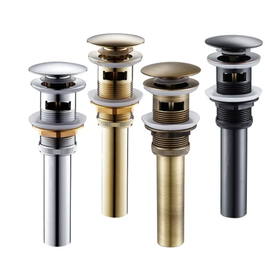 Bathroom parts Pop Up Drainer  Click Clack Waste Lavatory Drain