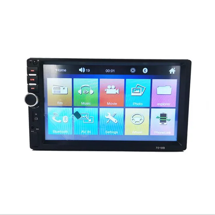 7inch WINCE touch screen car radio 2 din car video mp5 DVD player with bt mirror link FM