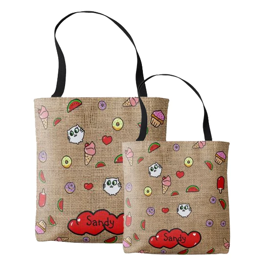 Custom attractive design Recycle Fabric Shopping Organic Cotton Bag For food