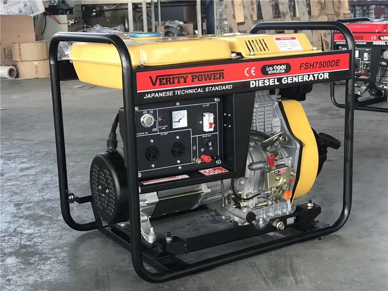 Open-frame type diesel generator 6500D, Portable small diesel generator 5KW
