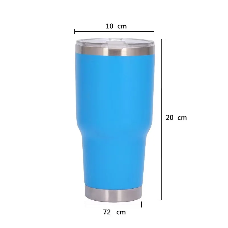 2023 Best Selling Custom Eco Auto Travel Mug Double Wall Vacuum Insulated Thermal Stainless Steel Gift White Sport Metal OEM