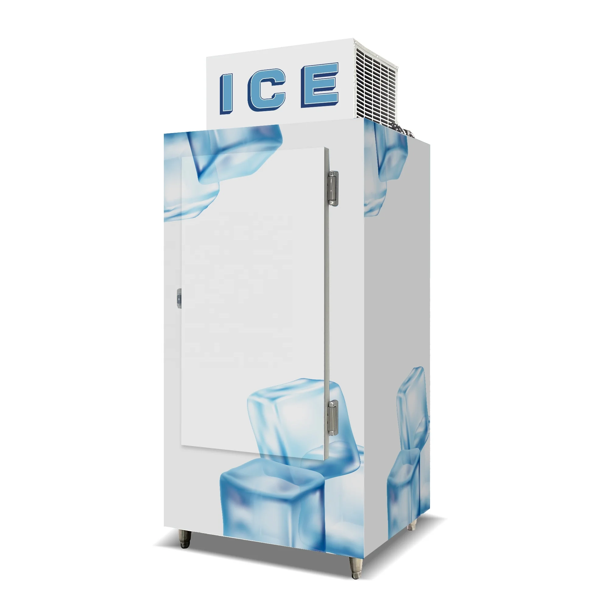 Foshan Ice Cube Machine Outdoor Ice With logo Air Cooler Anti Fog Freezer For Sale