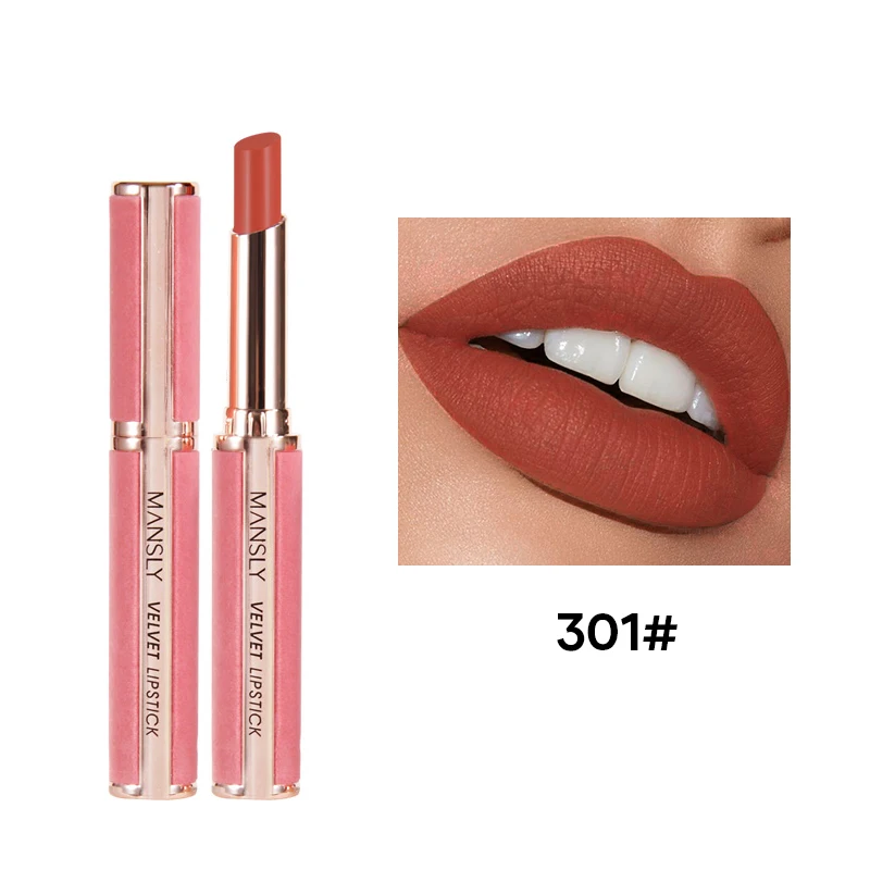 Wholesale Korean 6 Colors Leather Golden Lipstick Tube Rose Nude Matte Lipstick Set