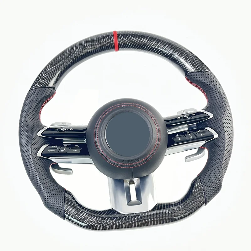 Руль из углеродного волокна для Mercedes Benz AMG W204 W205 W211 W203 W212 W176 W213 Cla W210 W124 W177 W221 A C E S Class