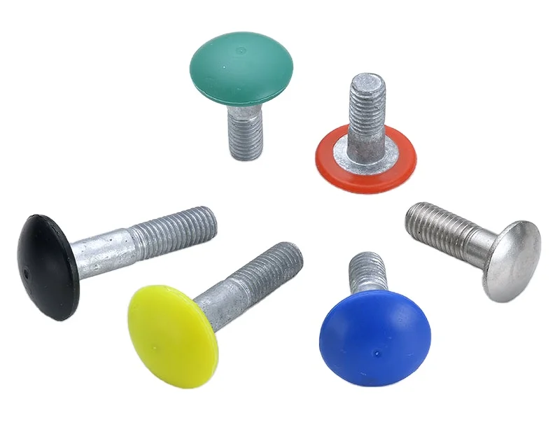 Dacromet M12 30-60mm Silo Bolt Set ISO Standard Hex Bolt with Plastic Nut Washer Grade 8.8 Made of Steel
