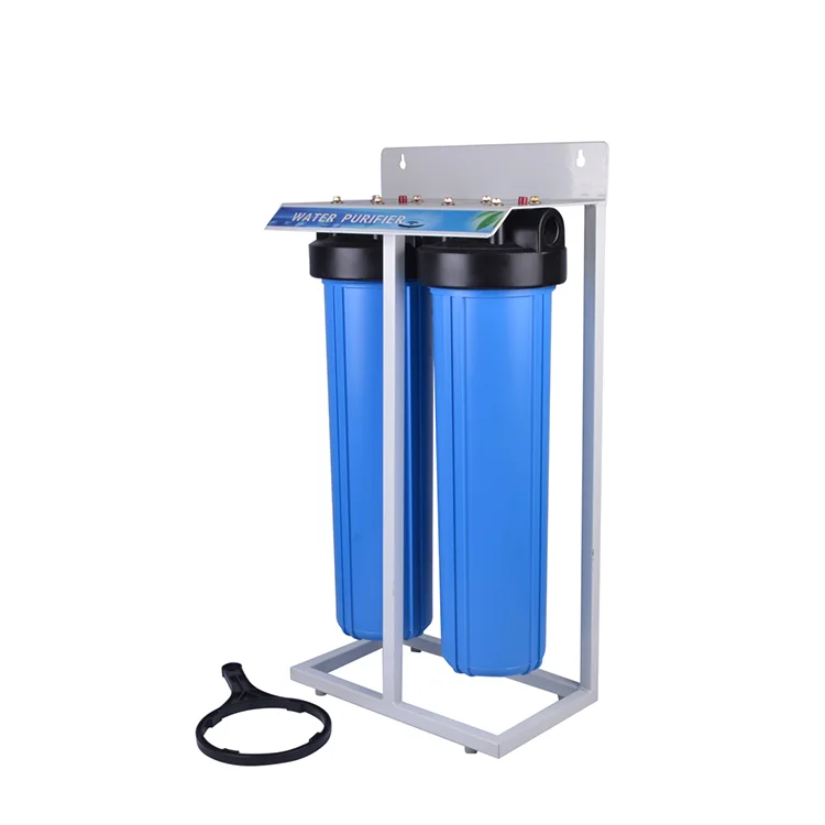 2 stage 20 inch big blue housing other water filters housing water purifier filter portable water filter with Iron frame