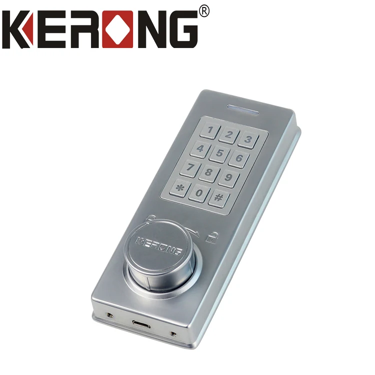 KERONG Hot Sale Electronic Digital Password Handle cabinet Lock With Touch Screen/Mechanical Buttons