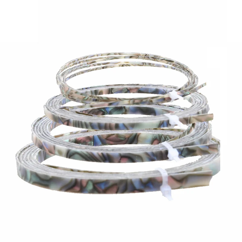 Colorful Celluloid 6/5/4/2 mm Width Guitar Binding Purfling 5 Feet Length Abalone Pearl