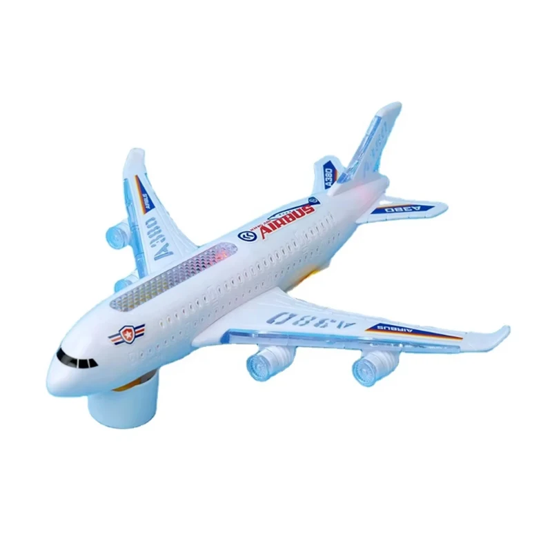High Quality 13.7cm Pull Back Alloy Diecast Airbus Passenger Plane Toys Passenger Airplane Model Aircraft Toy for kid
