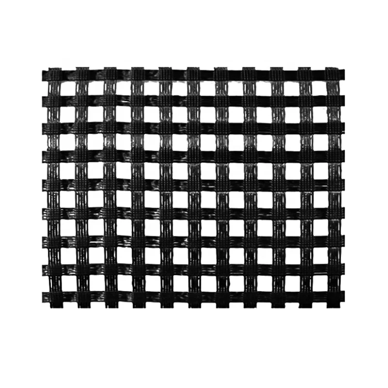 fiberglass geogrid 50kn 100kn  fiberglass mesh  glass 150-30kn uniaxial polyester geogrid for Road Railway Construction