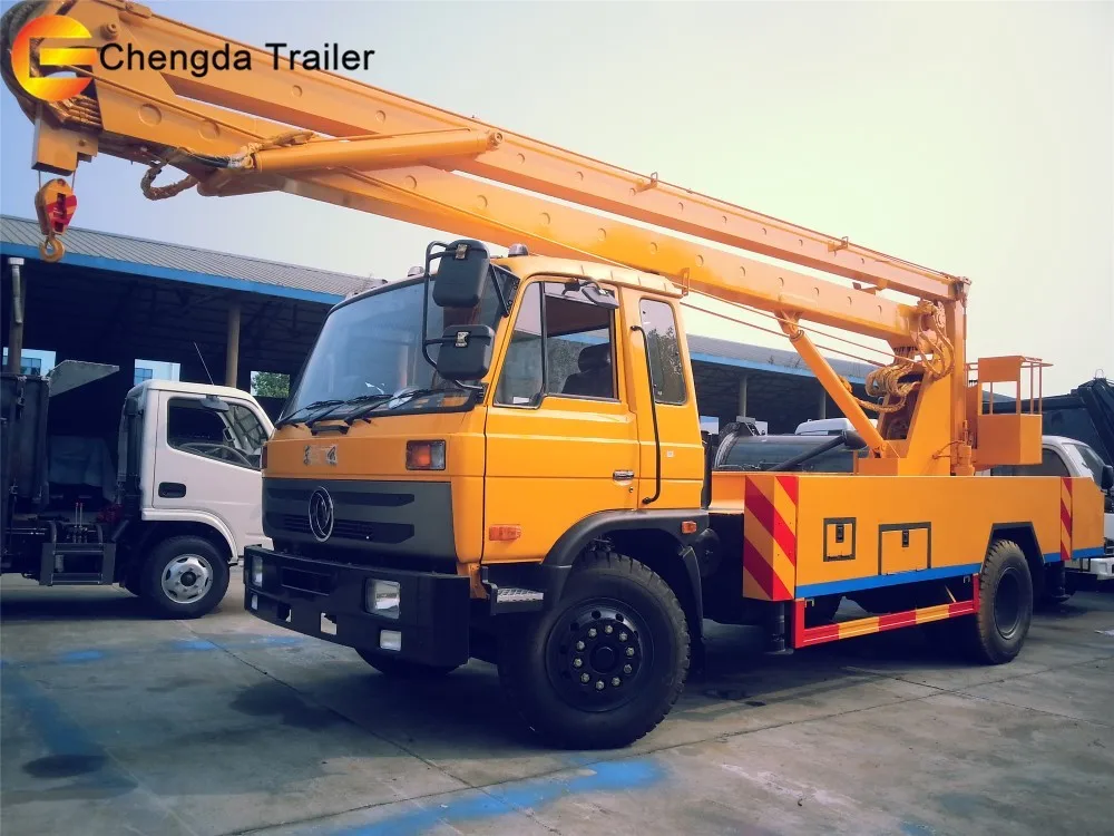Подъемная гидравлическая платформа Dongfeng высотой до 14 м легкая грузовая для воздушных работ