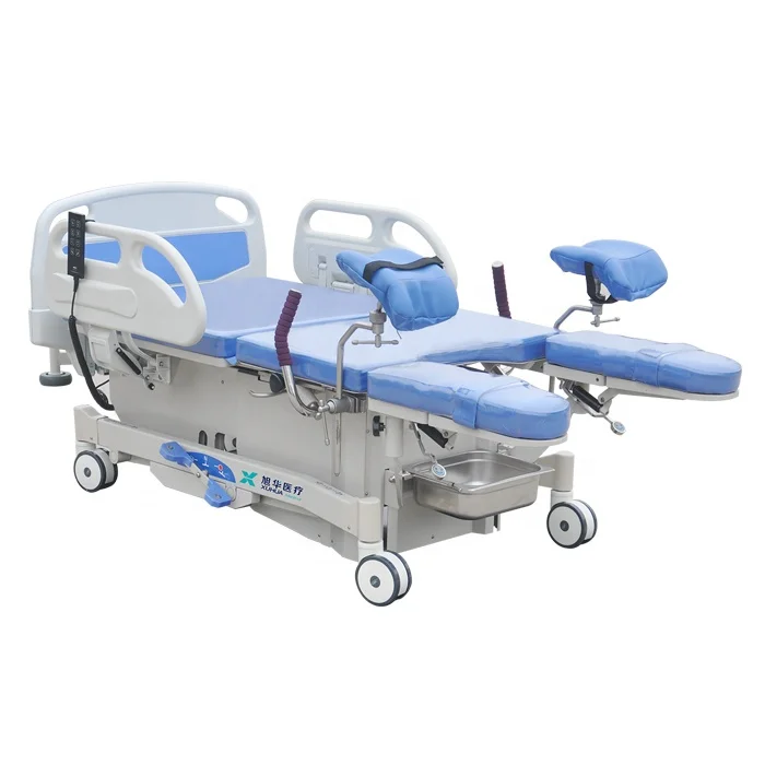 Hospital gynecology equipment electric delivery bed obstetric birthing bed for woman giving birth