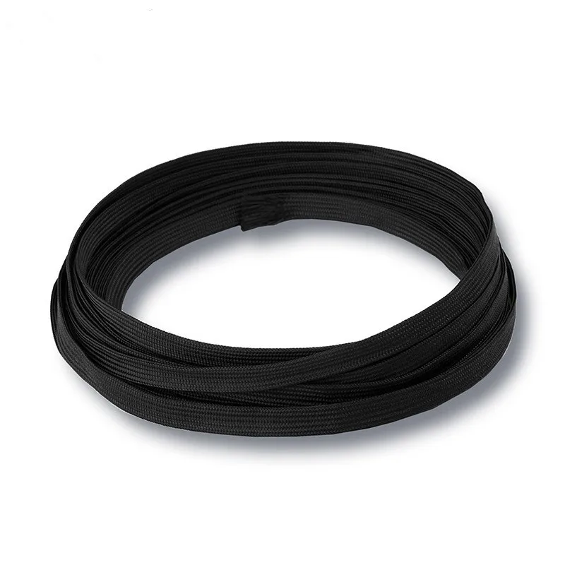 Wholesale Braided Flat 6mm 8mm 9mm 10mm  Rope 100% Polyester Draw Cord Braided Polyester Cord