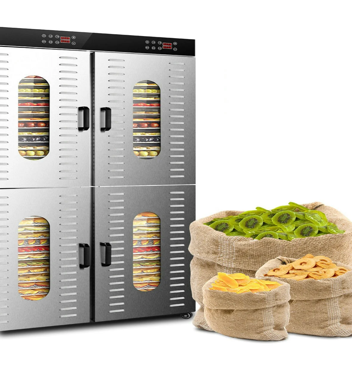 Commercial 80 tray fruit vegetables food dryer dehydrator drying machine