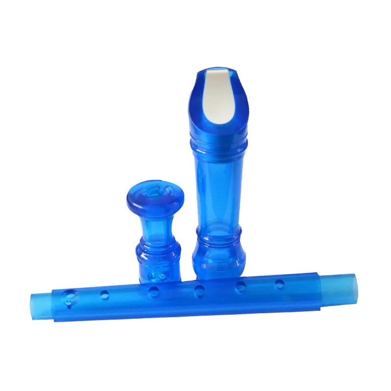 Factory Offer High-Pitched British 8-Hole Vertical Flute Plastic Kids Recorder Flute With Rod+pvc Bag