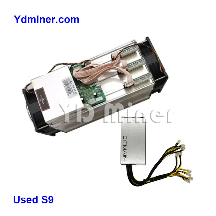 Хорошее состояние используется Asic Биткоин Майнер Bitmain Antminer S9 12 5 T 13 по лучшей