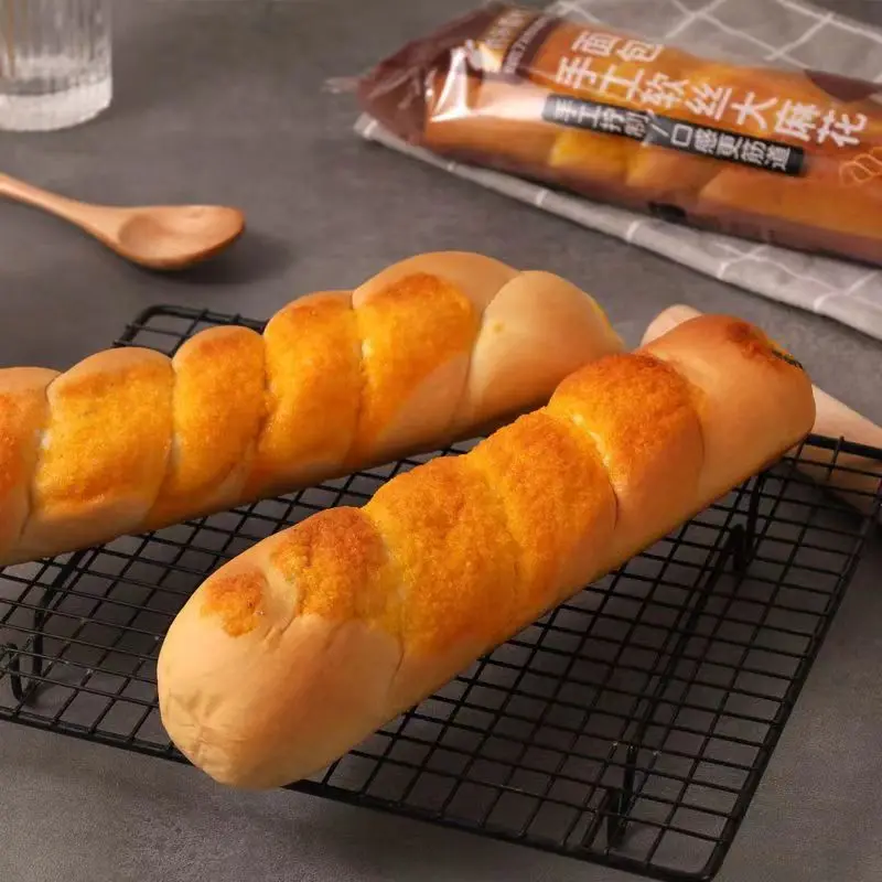 Оптовая продажа запеченные закуски популярный черный рис вкус мягкий хлеб китайский завтрак мягкий хлеб