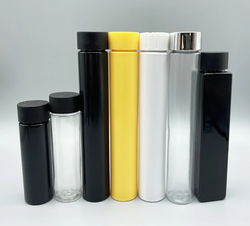 22mm*125mm 35ml Plastic Pre- roll  PET cigarettes tube With crc cap