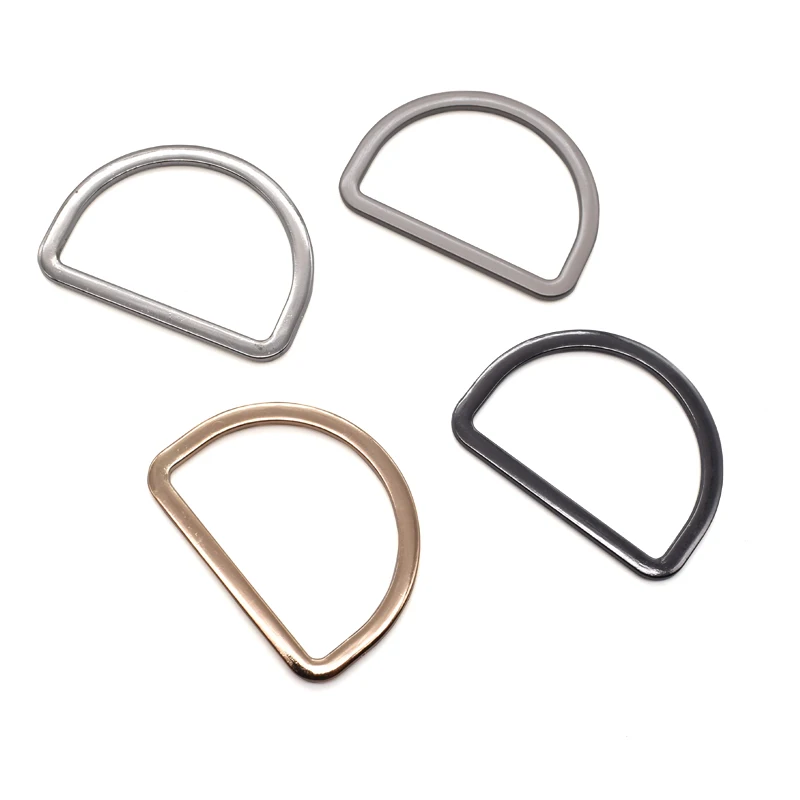 High quality metal ring iron 20MM-50MM metal round D ring buckle for leather accessories