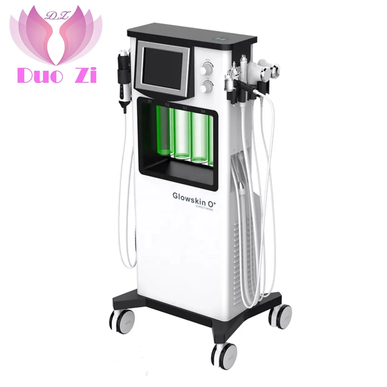 Multi-functional Carbon Oxygen Skin Management machine oxygen chamber mask  9 in 1 oxygen making beauty machine
