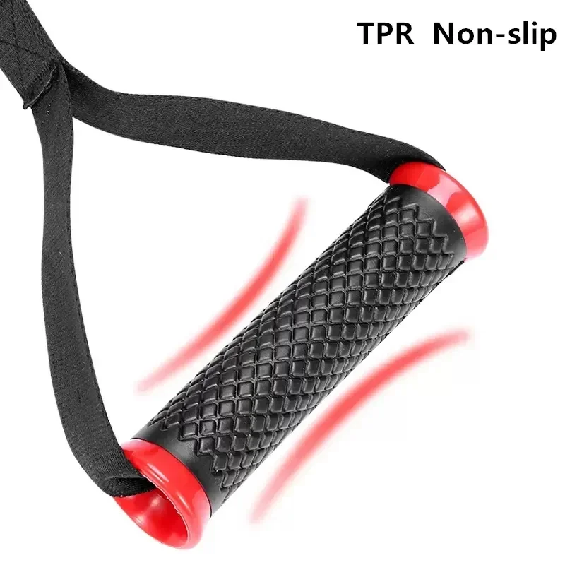 Gym Grip Resistance Bands Handles Fitness Anti-slip Grip Strong Nylon Webbing Grip Handle Gantry Accessory Multifunction