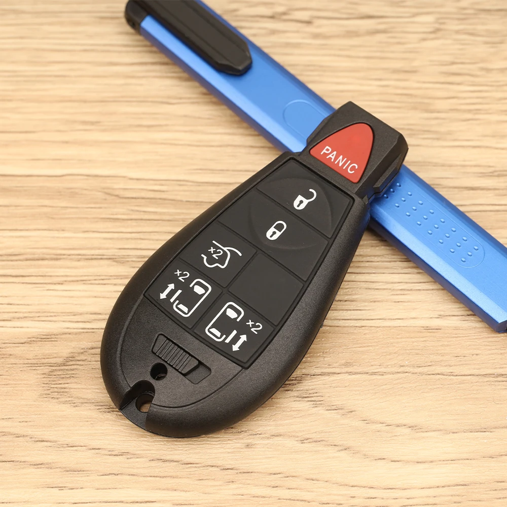 MS 5+1buttons remote car key for chrysler 433mhz with 46chip fcc M3N5WY783X IYZ-C01C replacement blank vehicle fob factory fob