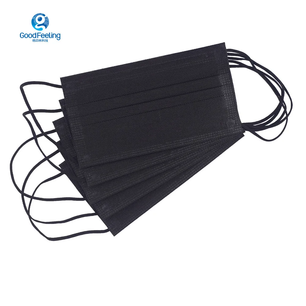 Mascarilla Quirurjica Design Non-woven Black Fabric Face Mask Distributor With Logo Bulk Surgical Facemask Disposable