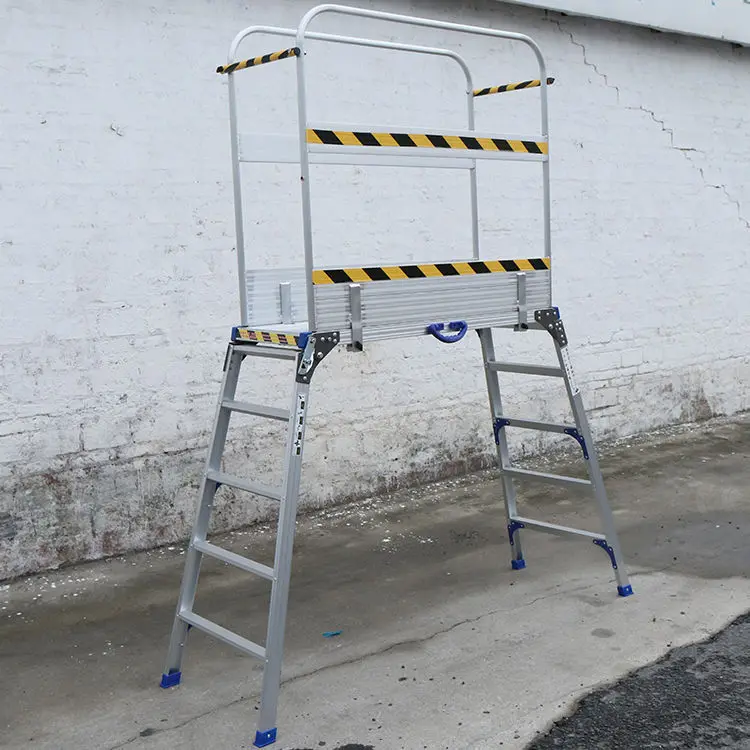 Aluminum Platform Drywall Step up Folding Work Bench Stool Ladder Step Ladder Stool