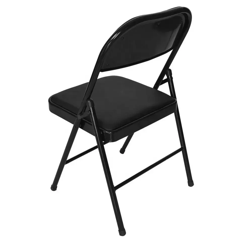 Wholesale Modern Foldable Outdoor Furniture Portable Black Plastic Folding Chairs For Garden