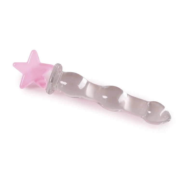 High borosilicate Crystal Anal Plug Glass Sex Toy for anal sex