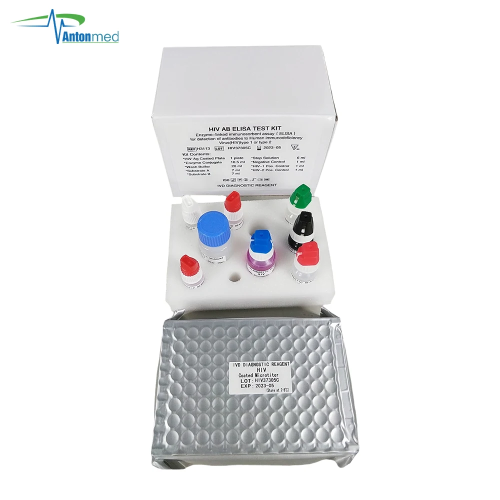HIV AB ELISA TEST KIT for clinical screening and diagnosis of Human Immunodeficiency Virus infection