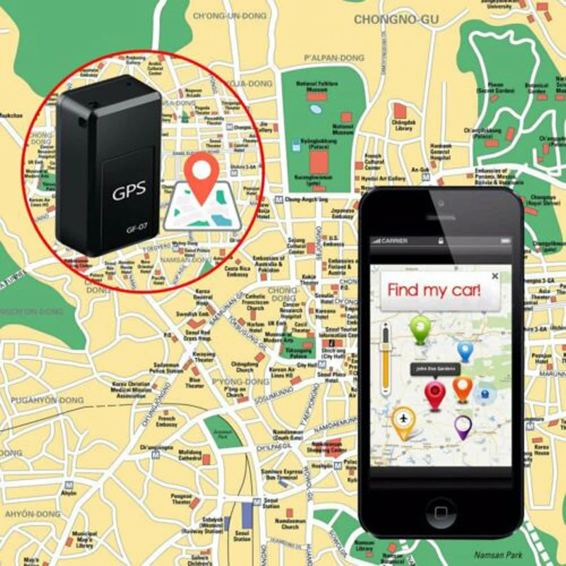 Podofo Mini GF-07 GPS Long Magnetic SOS PAD Tracking Device for Vehicle /Car/ Personal Tracking Locator System Anti-lost device