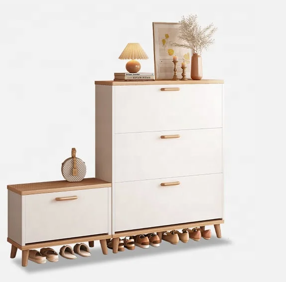 VIC Tipper shoe cabinet household door outside the corridor new entry door closet door storage Economical simple shoe rack