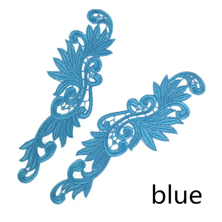Water-soluble multi-color lace embroidery clothing decoration can be customized patch flower lace applique