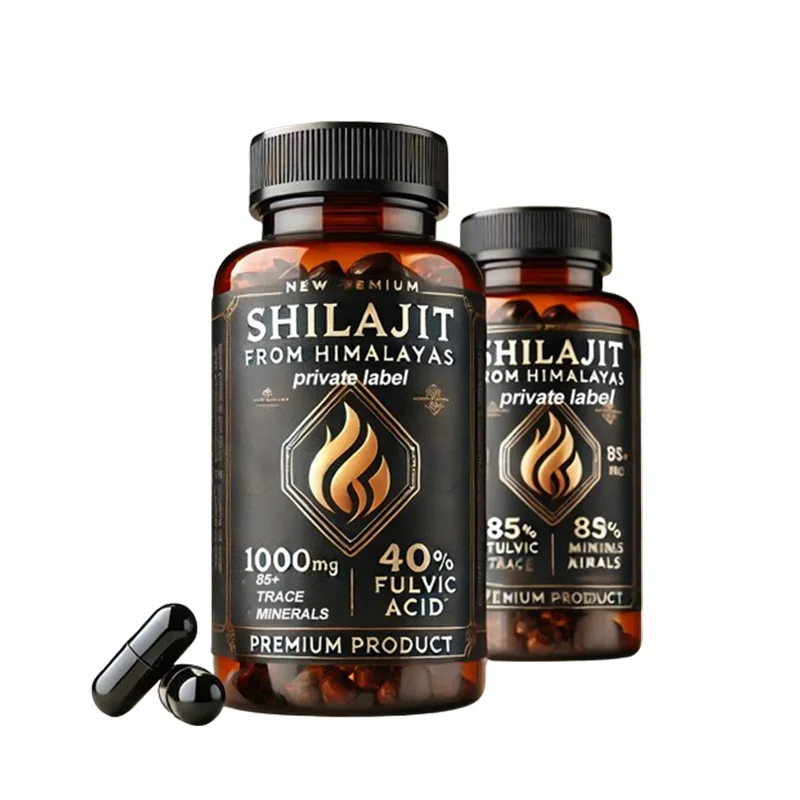 Oem Odm Private Label Himalayan Shilajit Resin Extract Capsules Pure Natural Shilajit Capsule