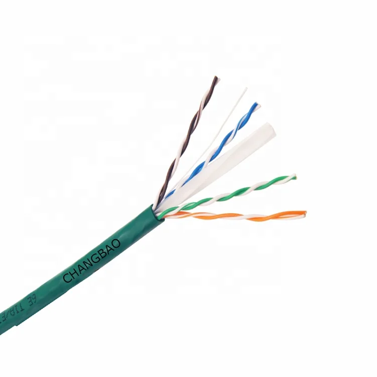 
Changbao Indoor 305m 4 pair 23AWG UTP FTP STP SFTP Cat6e Cat6 Cable Reel Lan Cat6 Cable 