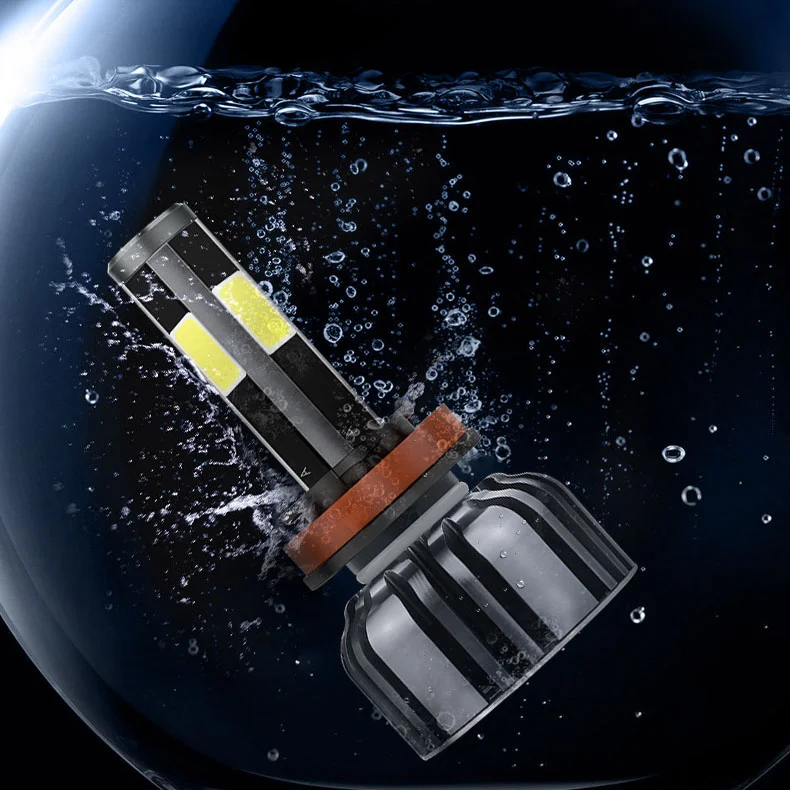 Led headlight for mazda cx5 2020 50W 7500lm 4 sides cob 6000K cool white H4 H13 H1 H7 H11 9006 9005 rotatable socket IP68