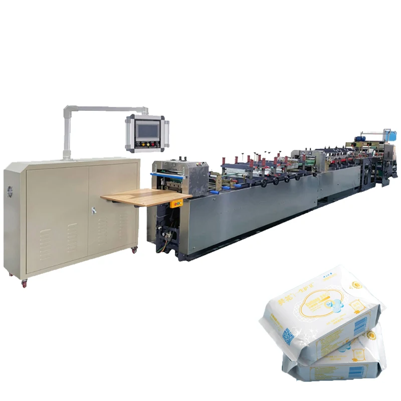 High-quality speed vertical  sanitary napkin pad central bottom sealing plastic polyester  bag making machine