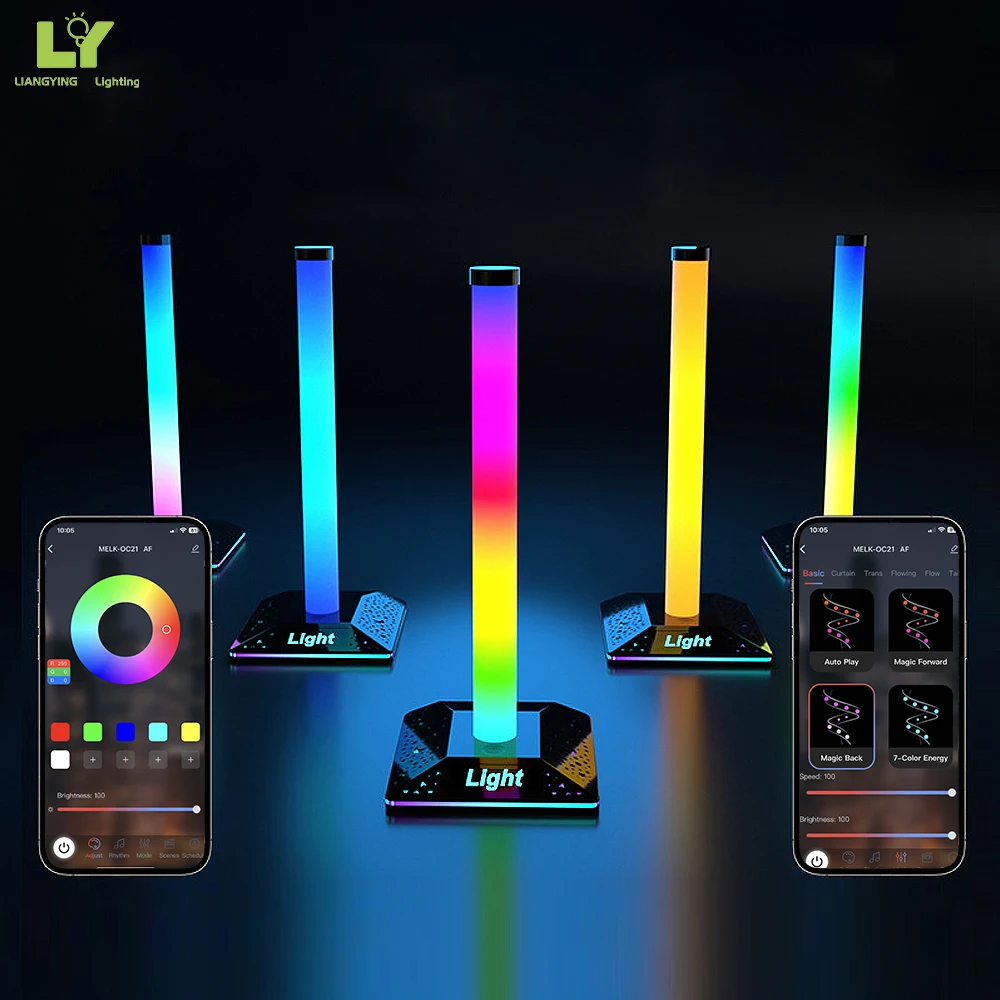 Новый Rgb меняющийся умный настольный светильник новый Rgbic Настольный Standingco
