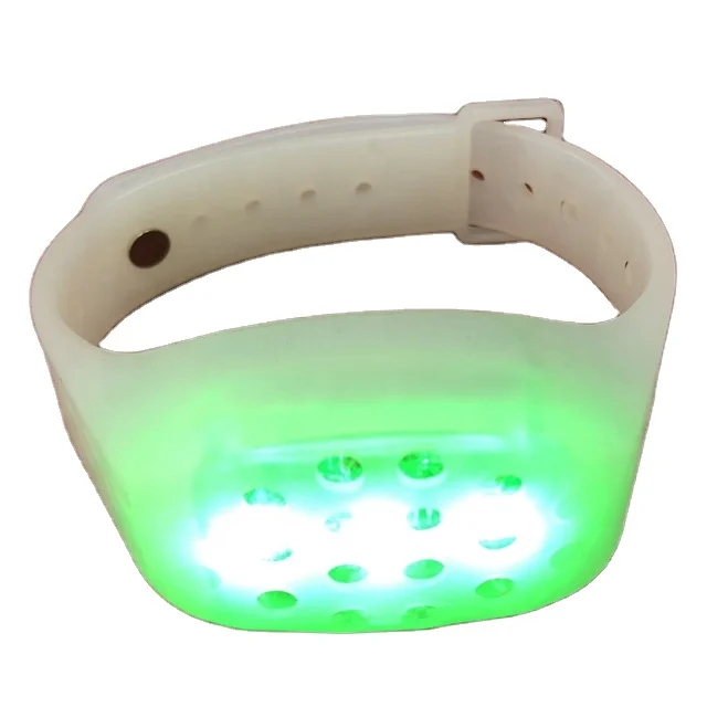 Водонепроницаемый перезаряжаемый светодиодный браслет с таймером