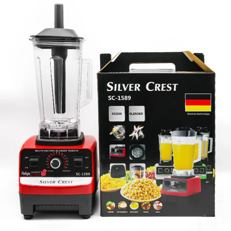 2L 4500W Multifunctional Food Processor Heavy Duty Commercial Electric Fruit Fresh Juicer Juice Smoothie Mixer Blender Machine