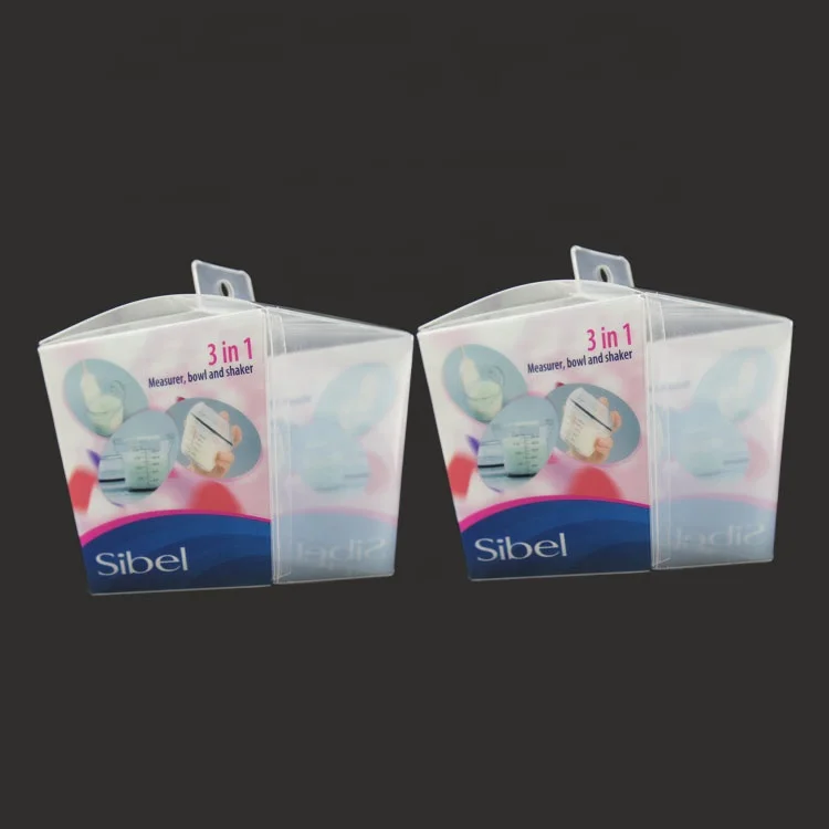 Hot Selling Transparent PET Plastic Gift Box Easy Folding Recycled Materials Embossed Printing for Blister Use